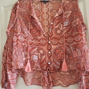 Inc. xs ( fits Small) bohemian blouse